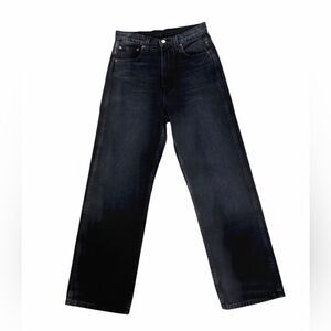 B Sides Black Wash Straight Leg Jeans